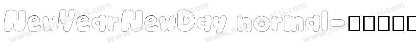 NewYearNewDay normal字体转换